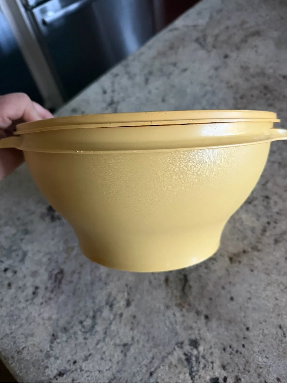Vintage Tupperware Round Storage Bowl w/ Lid 881-4 880-3, 4qt / 17 C